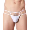 String blanc suspendu légère brillance et ornements - LM999-03WHT