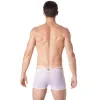 Boxer blanc suspendu fine maille transparente et ornements - LM804-67WHT