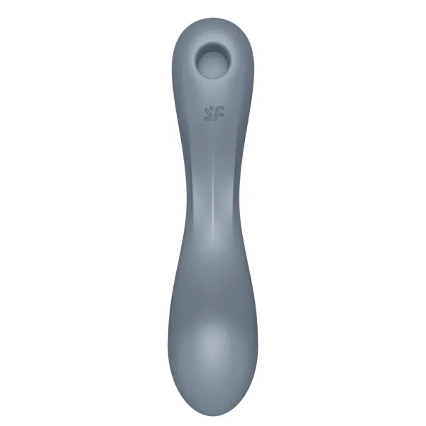 2 en 1 Stimulateur clitoridien air pulsé et vibromasseur point G Curvy Trinity 1 Gris Satisfyer - CC597819