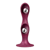 Gode ventouse silicone rouge Double Ball-R Satisfyer - CC597842