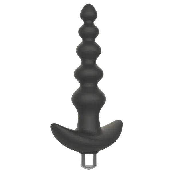 Plug anal vibrant noir en silicone - WS-NV529