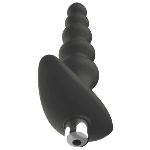 Plug anal vibrant noir en silicone - WS-NV529