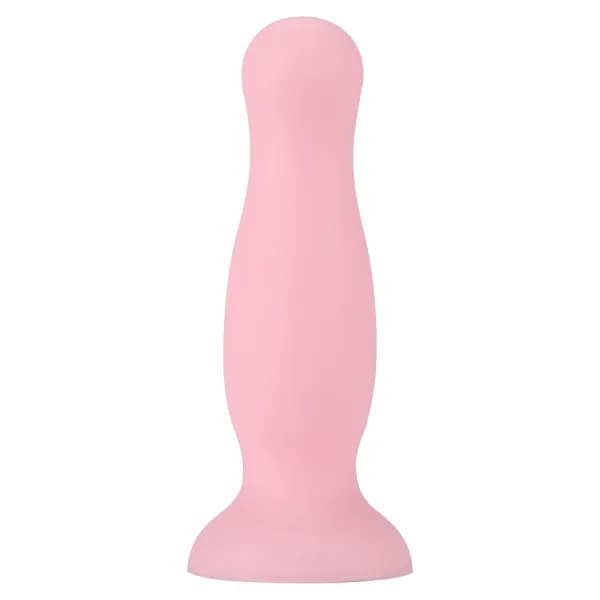 Plug anal ventouse rose pastel taille S - A-001-S-PNK