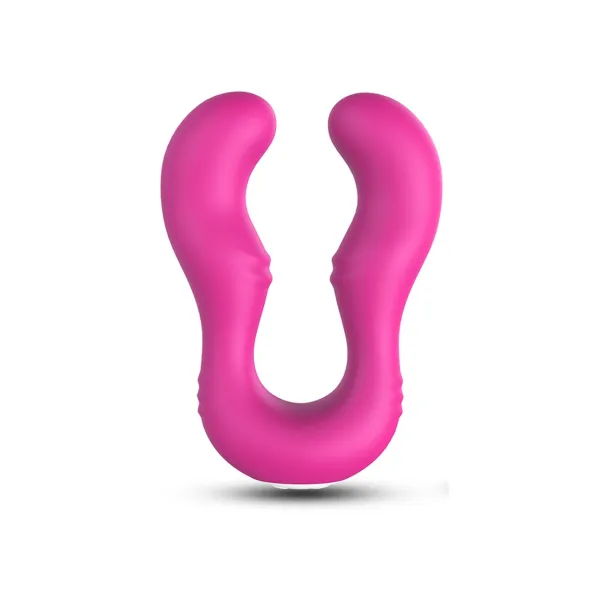 Vibromasseur Rose en forme de U double tête stimulateur point G - USK-V07PNK