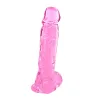 Gode jelly rose ventouse taille XL 22cm - CC570132