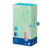 Vibromasseur point G avec stimulateur clitoris connecté chauffant USB mauve Heat Wave Satisfyer - CC597777