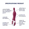 Vibromasseur Point A couleur framboise A-Mazing 1 Satisfyer - CC597766