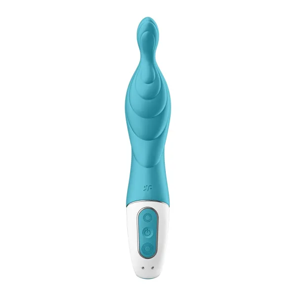 Vibromasseur rainuré Point A couleur turquoise A-Mazing 2 Satisfyer - CC597767