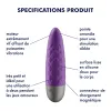 Vibromasseur violet USB Ultra Power Bullet 5 Satisfyer - CC597739