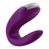 Sextoy de couple vibrant USB connecté Double Fun violet - CC5972560201