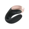 Vibromasseur connecté pour couple avec télécommande Double Love noir Satisfyer - CC597722