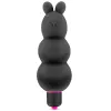 Vibromasseur stimulateur noir 7 vitesses silicone waterproof - CC5740000010