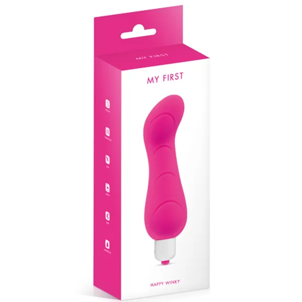 Vibromasseur rose 7 vitesses courbé point G waterproof - CC5740010050