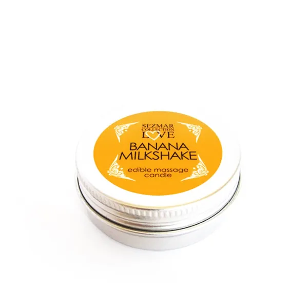 Mini Bougie de massage milshake banane 30ml - SEZ073