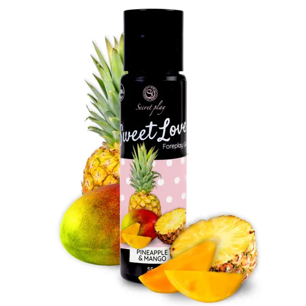 2 en 1 Gel de massage et lubrifiant ananas et mangue 100% comestible - SP6843