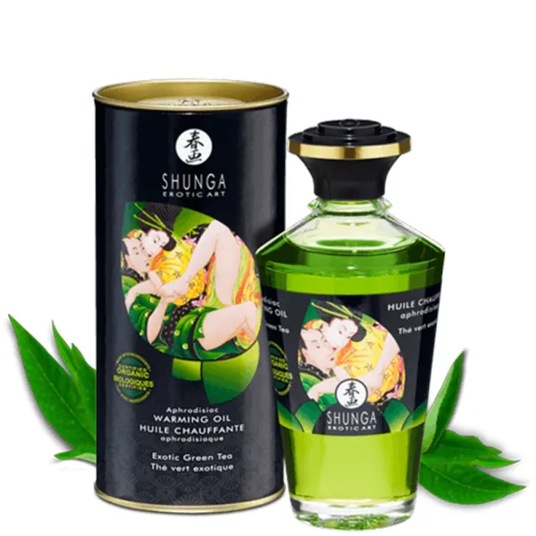 Huile chauffante bio thé vert comestible 100ml - CC812100