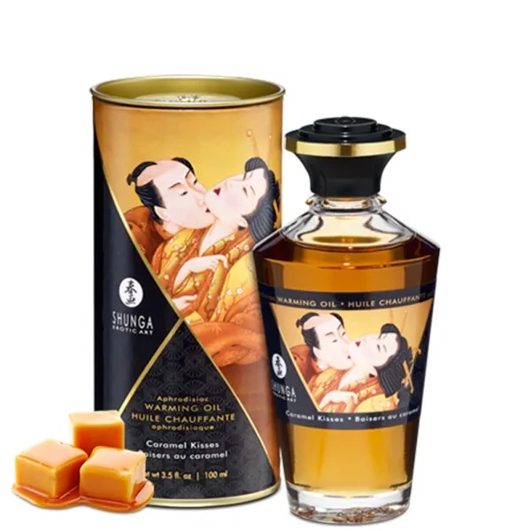 Huile chauffante caramel comestible 100ml - CC812011