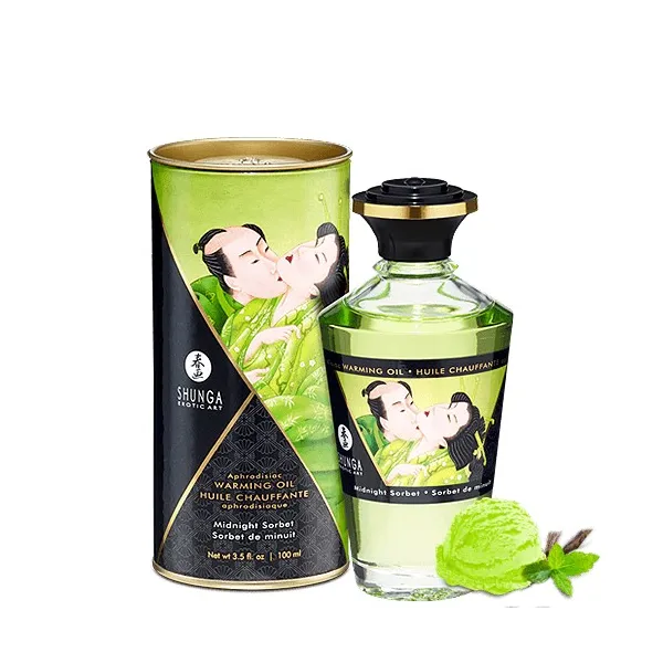 Huile chauffante sorbet de minuit melon comestible 100ml - CC812012