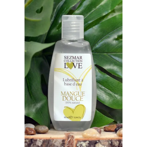 Lubrifiant à base d'eau 100% naturel Mangue Douce 90 ml - SEZ079